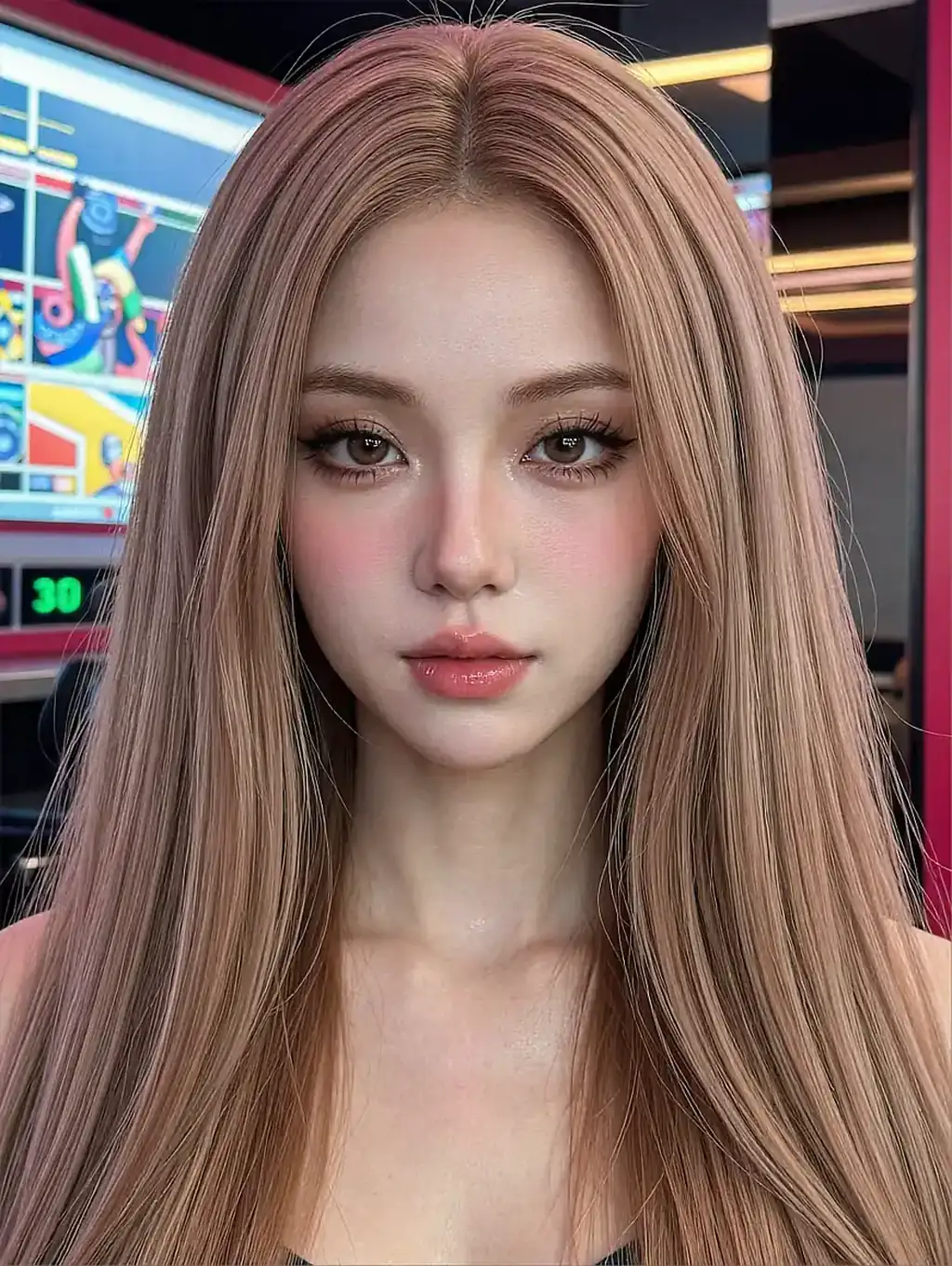 Fictional AI character in a second frame on the character AI alternative page